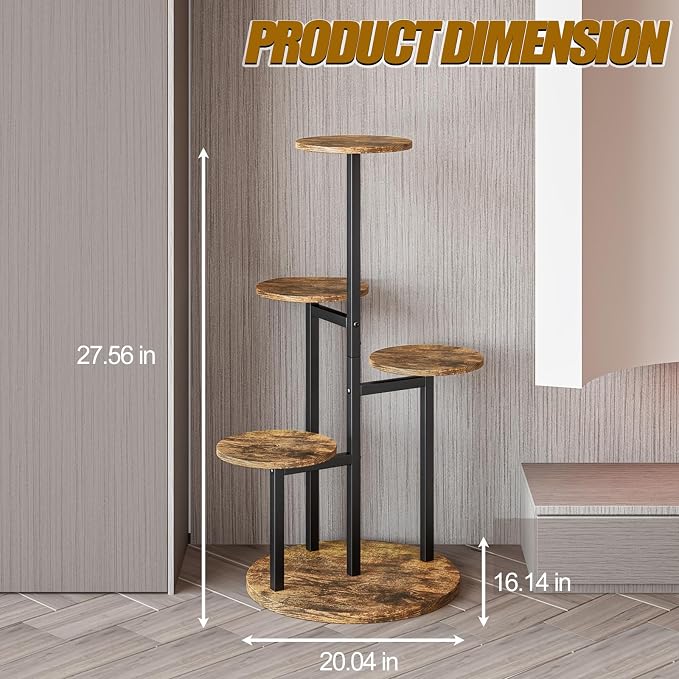 Plant Stand Indoor 5 Tier 8 Potted Multiple Flower Pot Holder - Image 3