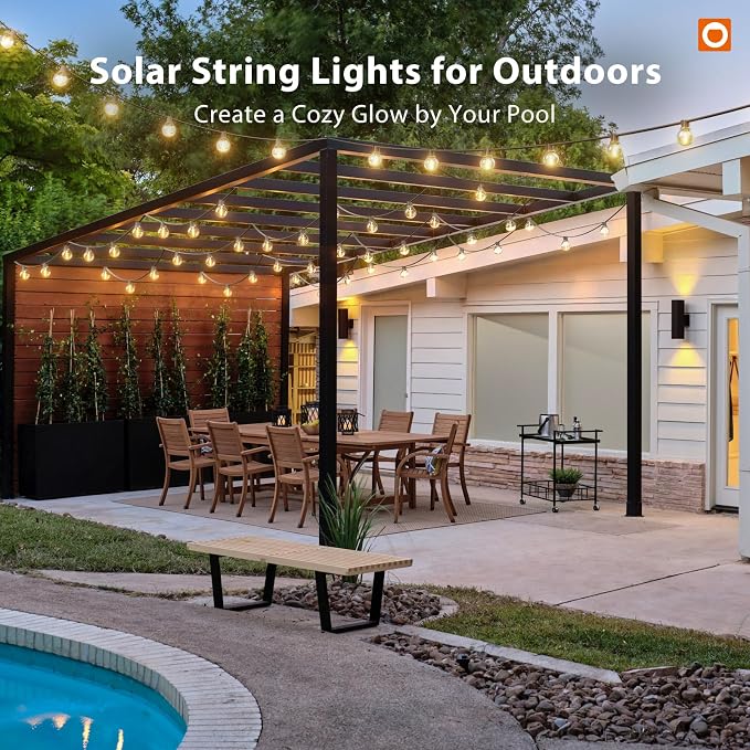 addlon 100FT Solar String Lights Outdoor - Image 9