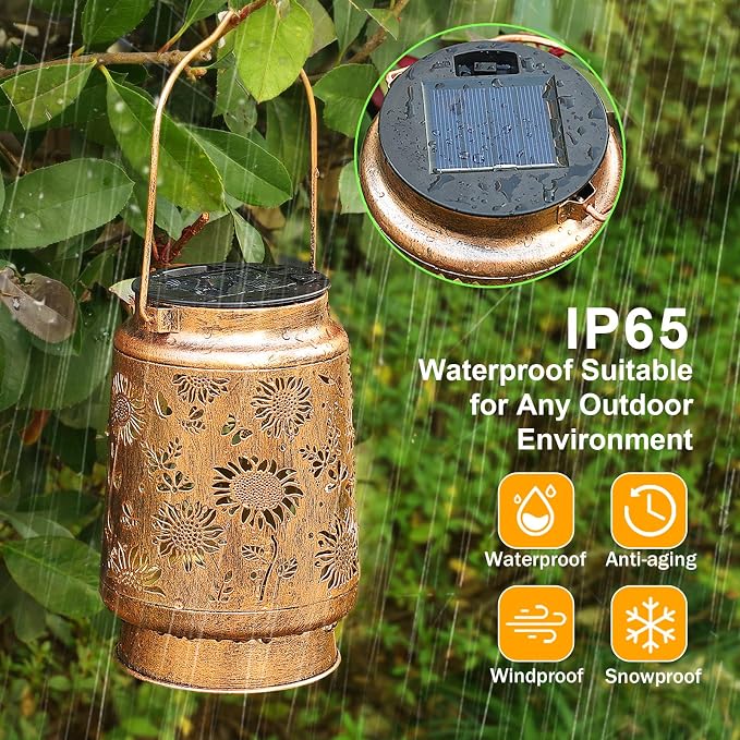 Sunflower Solar Lanterns Outdoor Waterproof, Gifts - Image 7