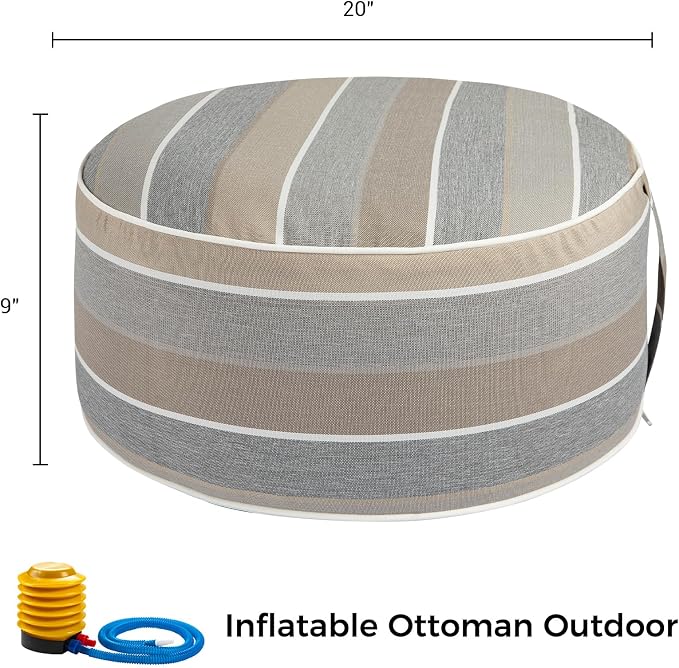 Inflatable Outdoor Ottoman - Image 2