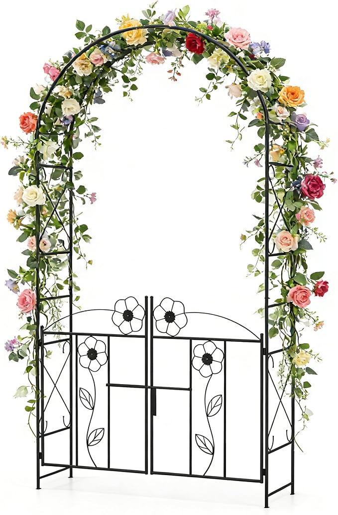 COSTWAY 2-in-1 Garden Arbor by COSTWAY