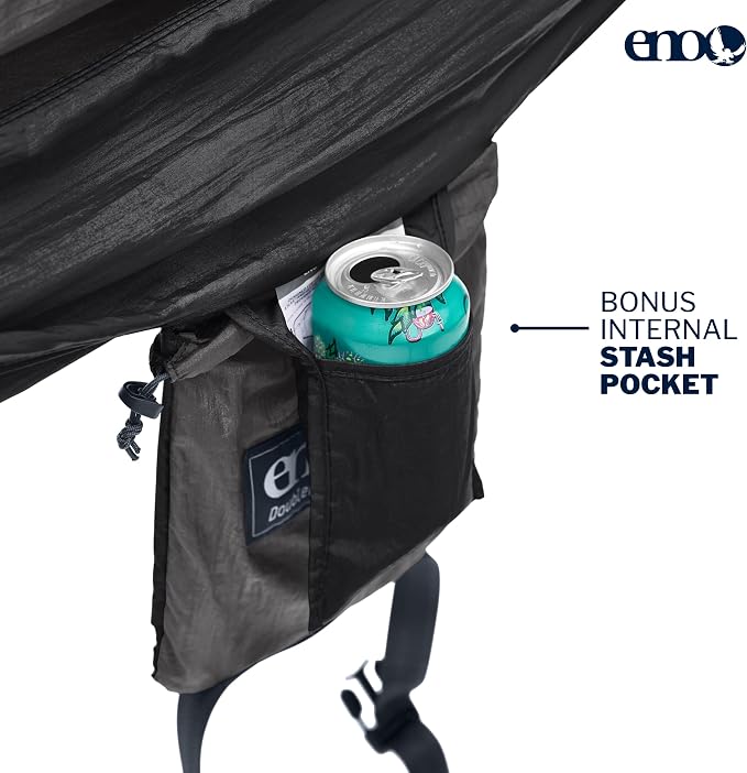 ENO, Eagles Nest Outfitters DoubleNest Lightweight Camping Hammock, 1 to 2 - Image 3