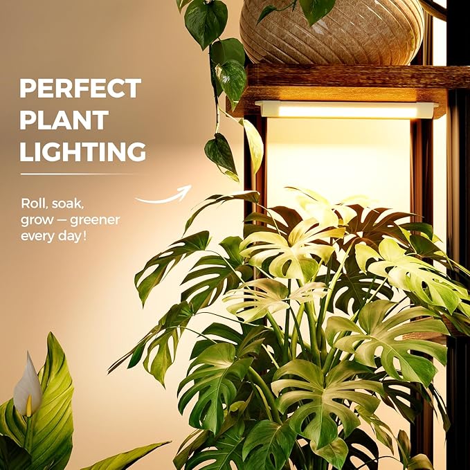 Bamworld Plant Shelf with Grow Light - Image 6
