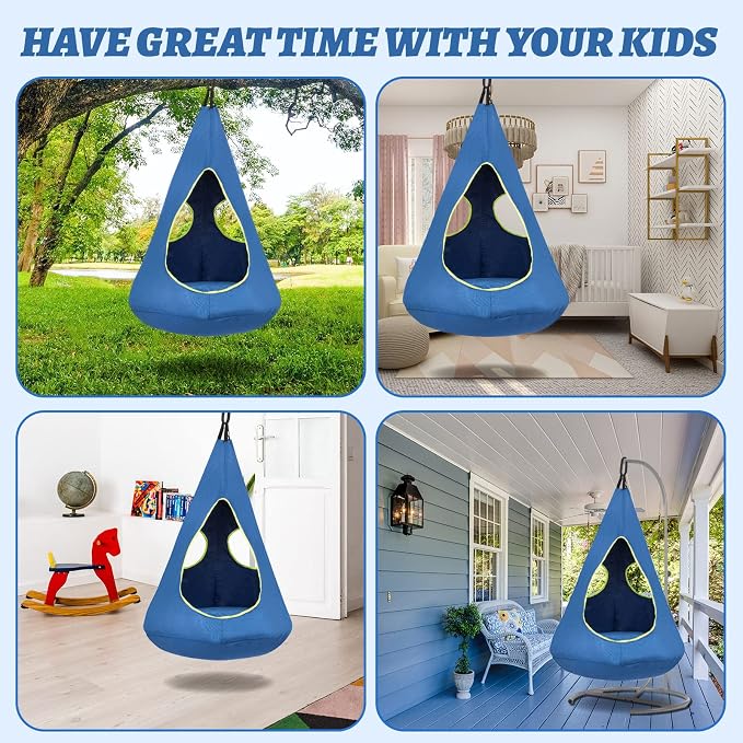 Kids Nest Swing Chair, Hanging Hammock Chair Nest Hammock Swing Chair - Image 4