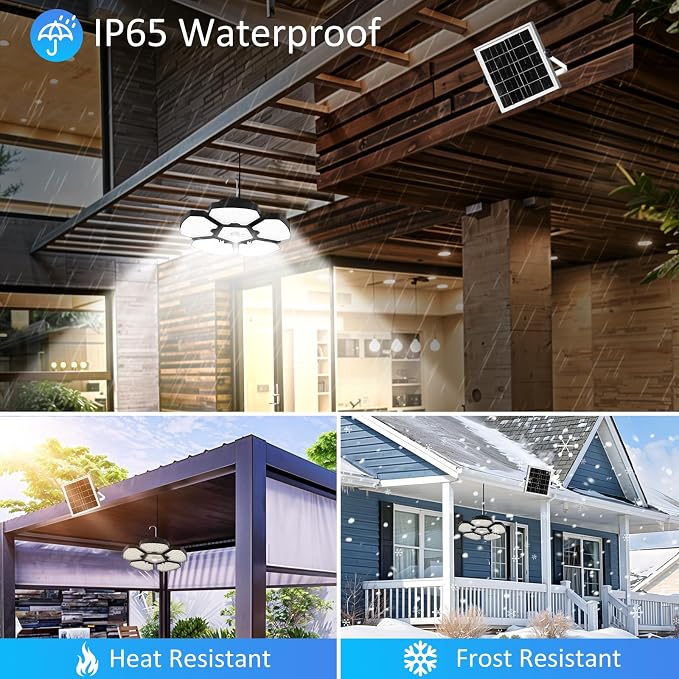 Solar Shed Light Motion Sensor Lights Outdoor IP65 Waterproof - Image 5