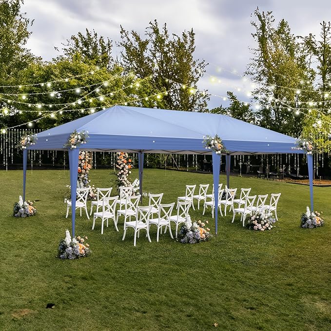VINGLI Pop Up Canopy Tent with Sidewalls, Outdoor Gazebo Canopy Tent, Patio - Image 2