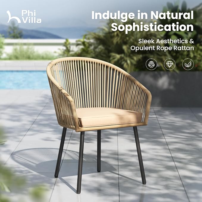 PHI VILLA 5 Piece Outdoor Dining Set - Image 2