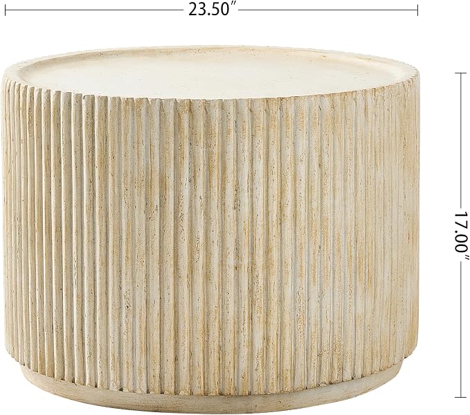 Christopher Knight Home Yunara 17" H Lightweight Concrete End Table - Image 2