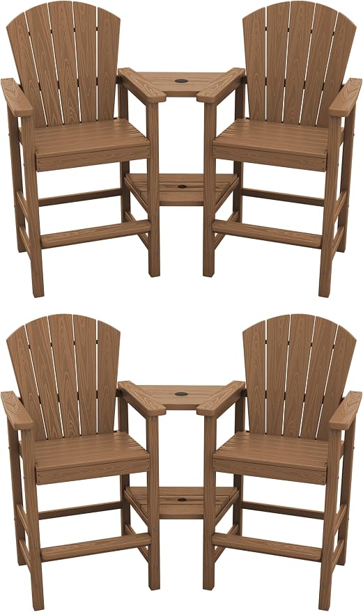 SERWALL Tall Adirondack Chairs Set of 4 by SERWALL