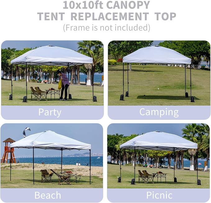 MOQI 10x10 Canopy Replacement Top Cover - Image 7