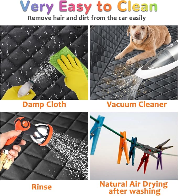 URPOWER Dog Seat Cover, 100% Waterproof Hammock 600D Heavy Duty Scratch Proof - Image 7