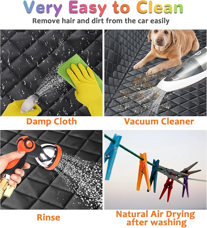 URPOWER Dog Car Seat Cover for Pets 100% Waterproof Seat Cover Hammock 600D - Image 7