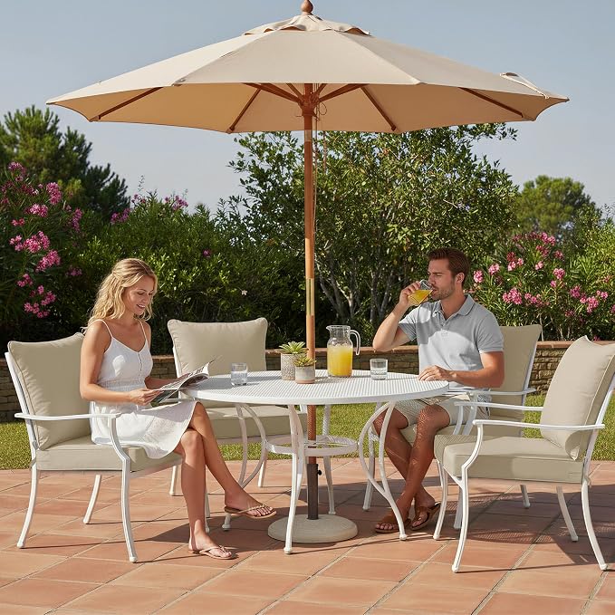 Outdoor Chair Cushion Weather Resistant, Backrest and Seat Cushion Set - Image 2
