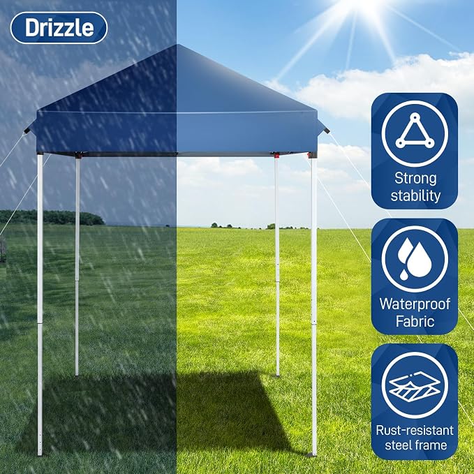 Outvita 5x5 Pop Up Canopy Tent, Ez Up Outdoor Canopy Tent Instant Shelter - Image 4