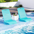 MELLCOM HDPE Pool Lounge Chairs Set of 2, in Pool Lounge Chairs up to 10-Inches by MELLCOM