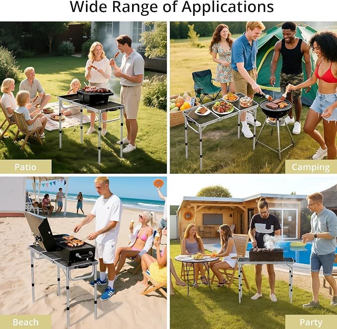 Anbte 3ft Folding Grill Table - Image 6