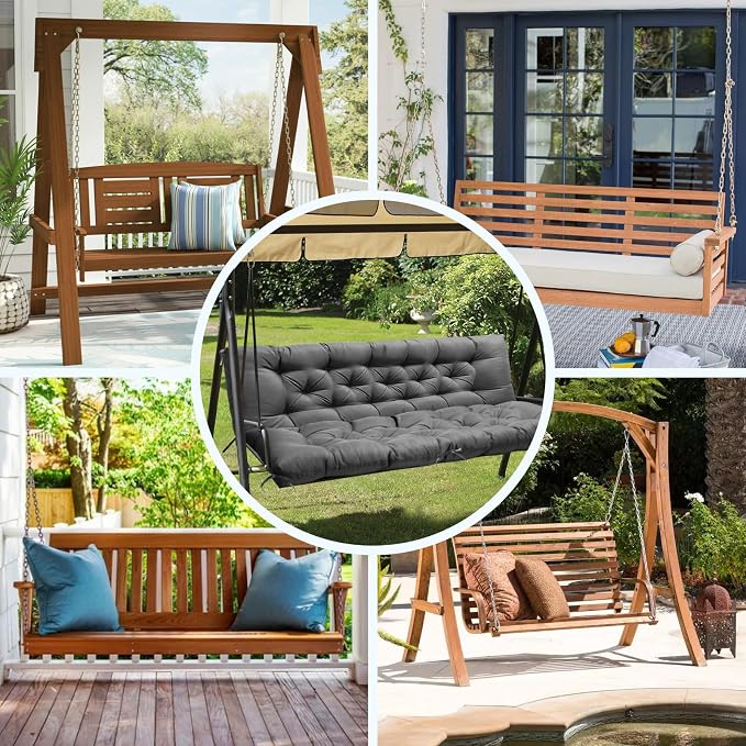 Porch Swing Cushions, Waterproof Swing Cushions Replacement - Image 6