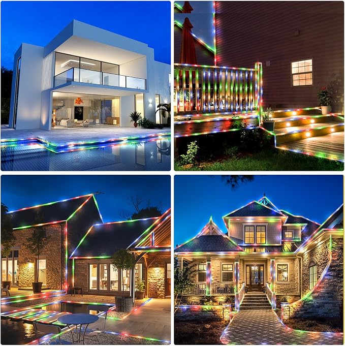 200 LED Solar Rope Lights Outdoor, 66FT Solar String Lights Indoor Waterproof - Image 7