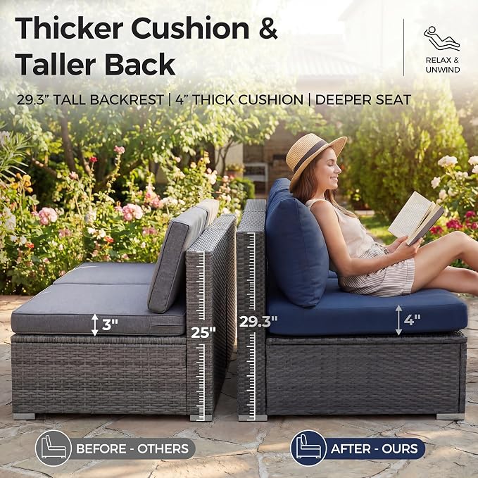 NICESOUL 11 Piece Outdoor Sectional - Image 6