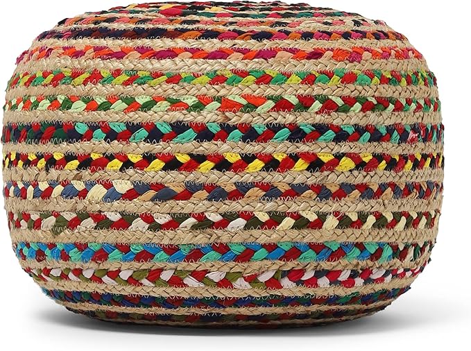 REDEARTH · Round Pouf Ottoman - Image 4