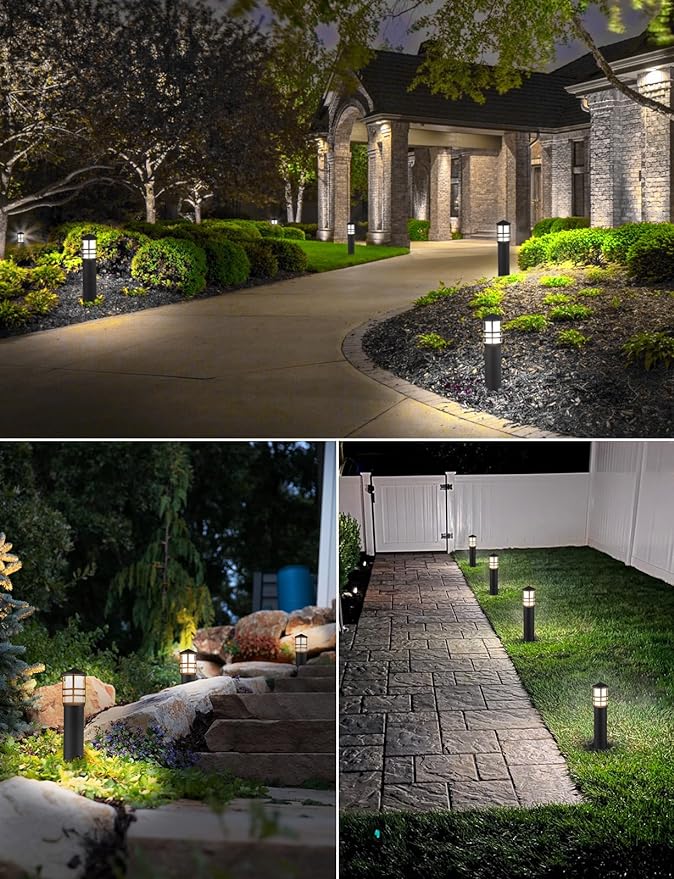 SUNVIE 12-Pack Low Voltage Landscape Pathway Lights 3W Outdoor Landscape - Image 6