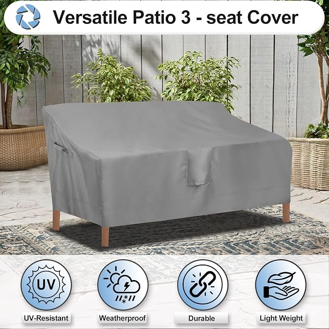 OutdoorLines Outdoor Waterproof Patio 3-Seater Couch Cover - Image 4