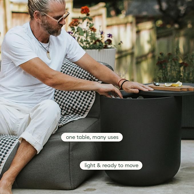 Veradek Kona Cooler Side Table – 2-in-1 Outdoor Patio Side Table w/Cooler | - Image 5