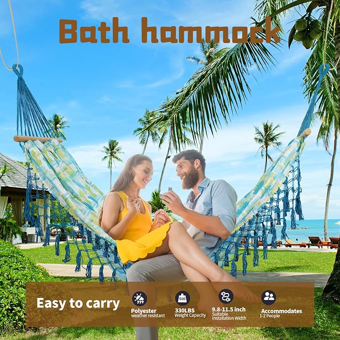 Portable Hammock, Bohemian Hammock, 2person Hammock, - Image 3