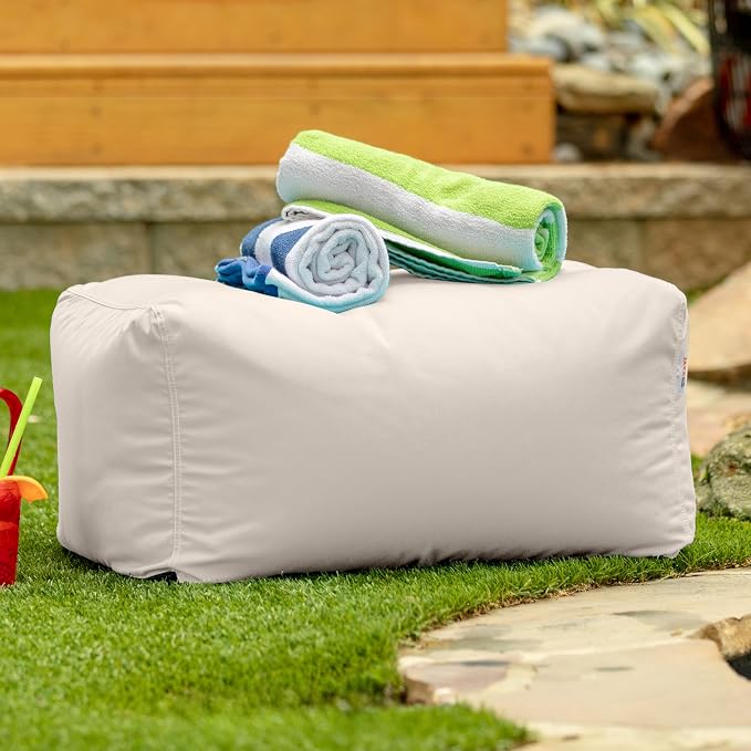 Jaxx Leon Outdoor Bean Bag Ottoman - Image 4