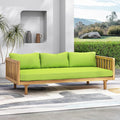 Merax Outdoor Acacia Wood Daybed, 3 Seater Day Bed Couch Sofa by Merax