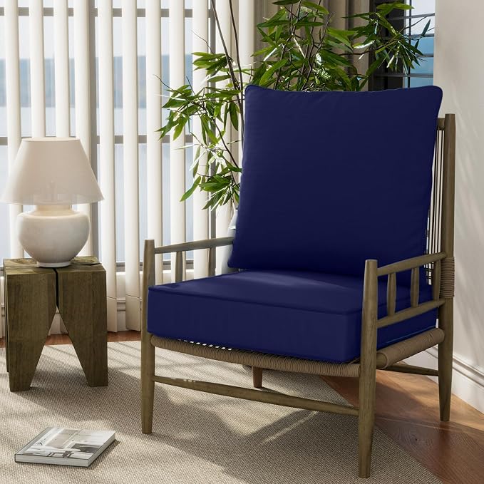 22" x 22" x 6" Outdoor Deep Seat Cushions Set - Image 7