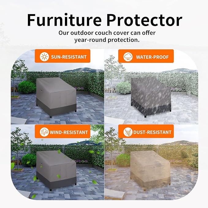 Easy-Going Outdoor Chair Cover Waterproof, Heavy Duty Patio Chair Cover - Image 5