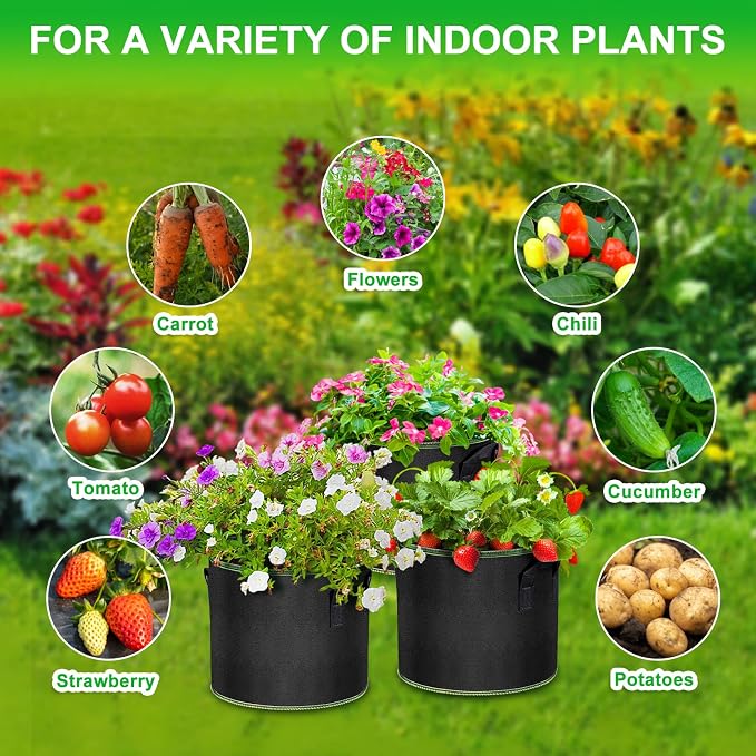 3 Gallon Grow Bags 6 Pack - Image 7