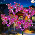 Neporal Solar Garden Lights, 4PK Purple Phalaenopsis Solar Flowers Outdoor by Neporal