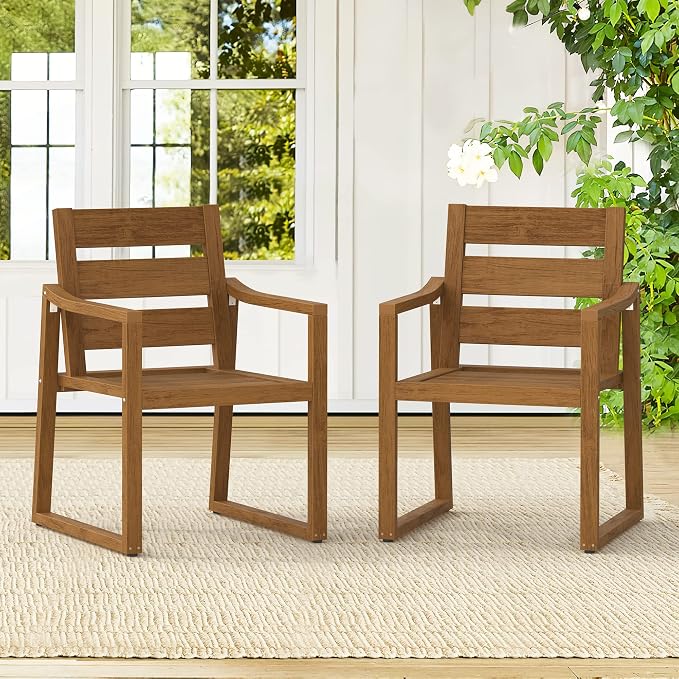 HDPS Outdoor Dining Chairs, Patio Dining Chairs - Image 2