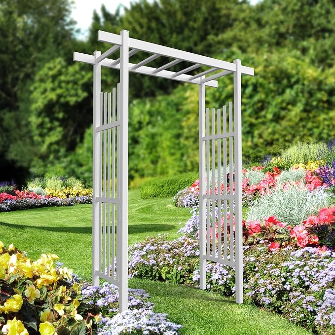 VINGLI Garden Arbor, PVC Wedding Arch by VINGLI