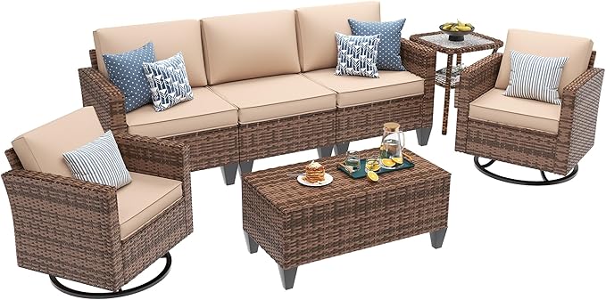UDPATIO Patio Furniture Set, 5 Pieces Outdoor Conversation Sets - Image 2