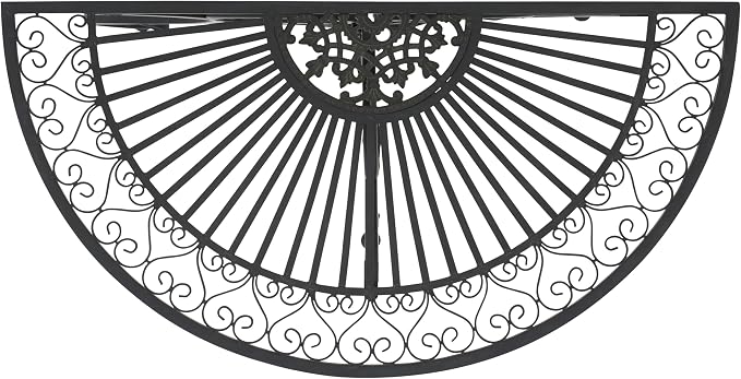 SAFAVIEH Outdoor Collection Annalise Victorian Scroll Antique Black Iron Accent - Image 6