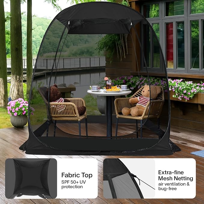 Alvantor® Screen House Gazebo, Pop Up Igloo Screened Canopy Tent - Image 7