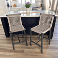 PURPLE LEAF Counter Height Stools Set of 2 by PURPLELEAF