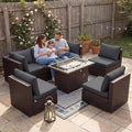 NICESOUL 7 Piece Large Size Outdoor Patio Furniture Set by NICESOUL