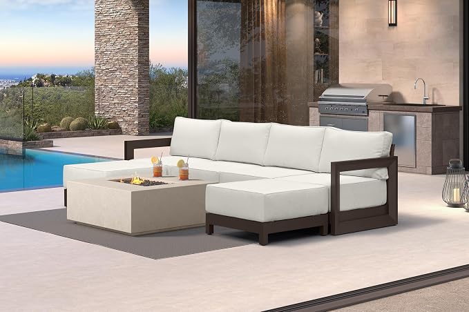 PURPLE LEAF Patio Furniture Set U-Shaped Outdoor Couch by Unknown