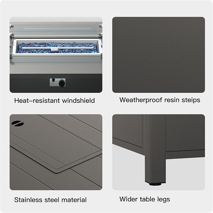 Metal Outdoor Patio Furniture Set - Image 6
