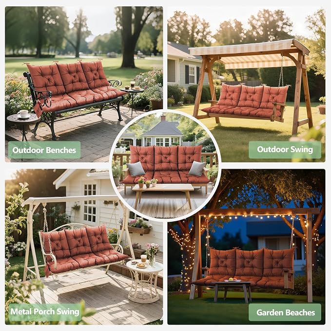 3 Seater Porch Swing Cushion, Thick Cushion - Image 6