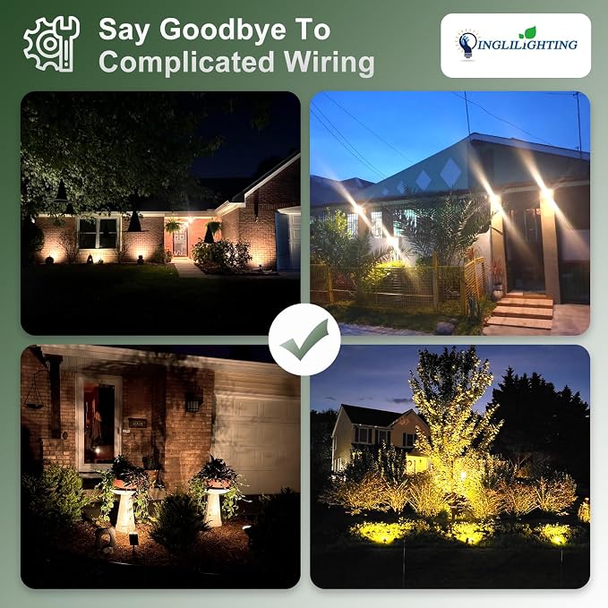 DINGLILIGHTING Solar Lights Outdoor Waterproof: IP65 Led Spot Light Decorations - Image 3