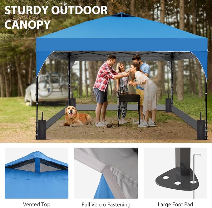 8x8 FT 1-Button Push Pop Up Canopy - Image 4