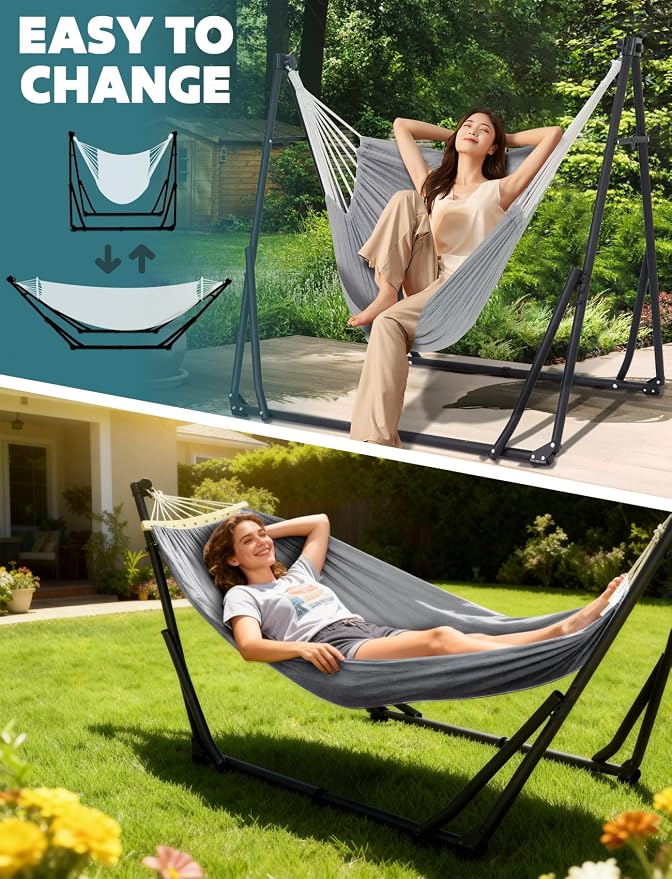 Anyoo 2 in 1 Hammock and Swinging Chair - Image 2