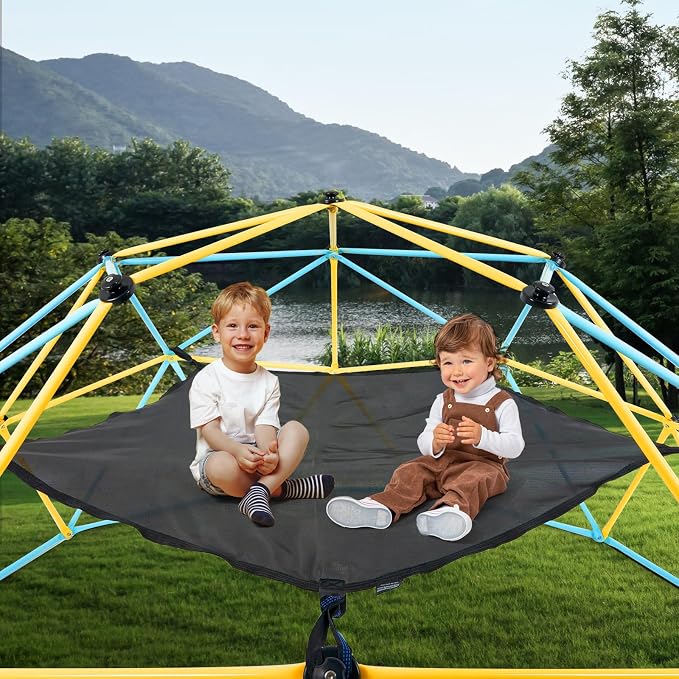 VEVOR Climbing Hammock for 10ft Dome, Load-Bearing 350 Pounds, Pentagon Jungle - Image 8