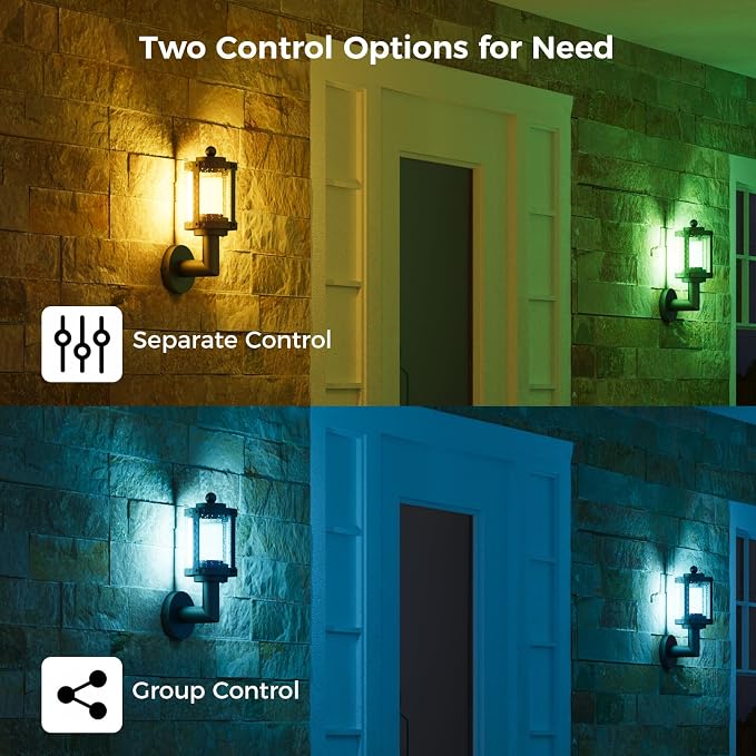 XMCOSY+ Outdoor Wall Sconce, 1100LM Exterior Wall Lantern Light Fixtures - Image 6