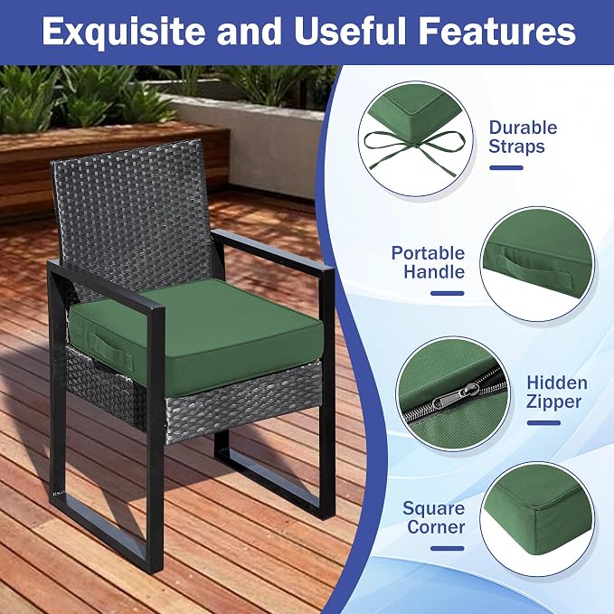 Patio Chair Cushions, Waterproof Outdoor Cushions - Image 5